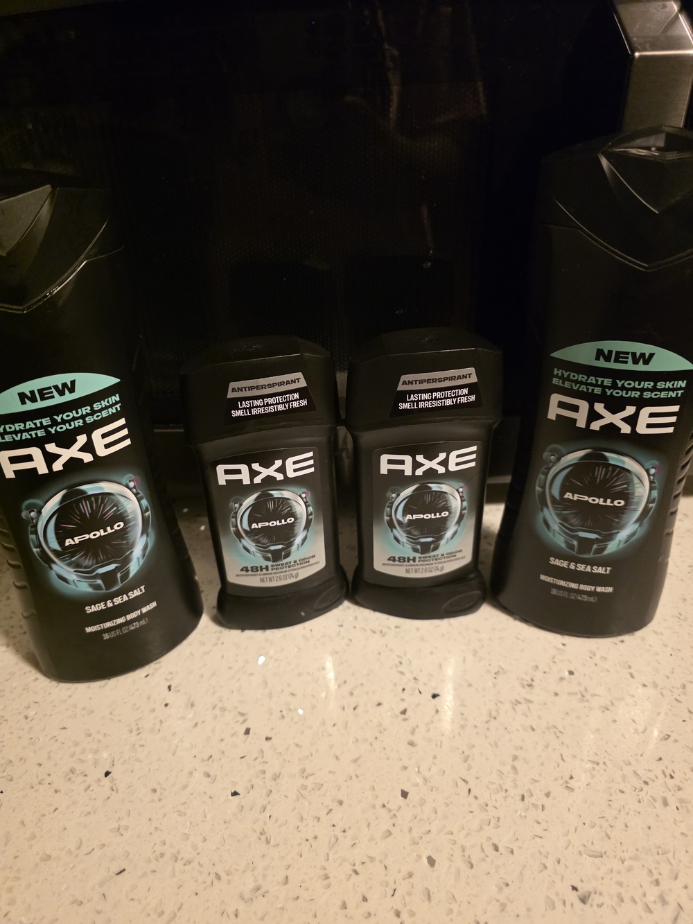 AXE Apollo Men’s Body Wash & Antiperspirant Set in Black/Teal
